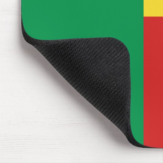Benin Flag Mousepad Muismat (Hoek)