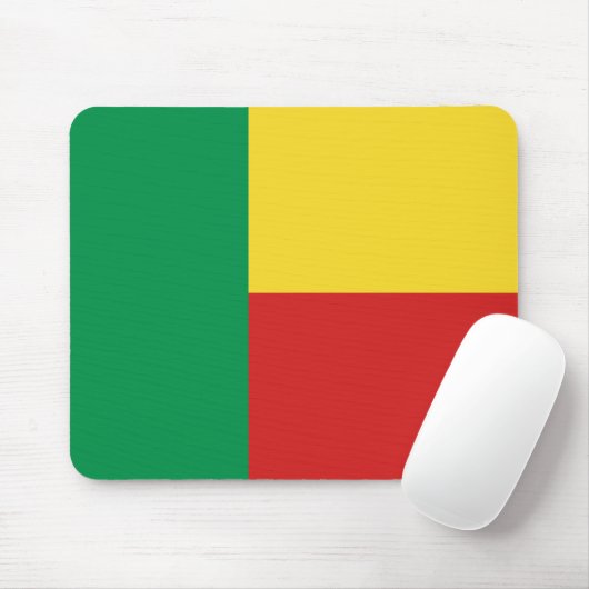 Benin Flag Mousepad Muismat (Met muis)