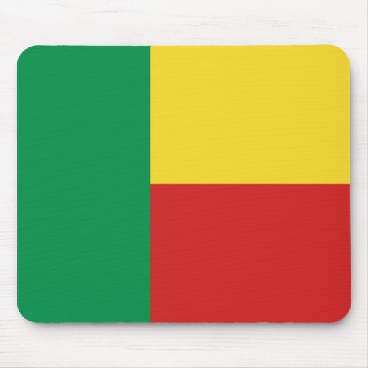 Benin Flag Mousepad Muismat (Voorkant)