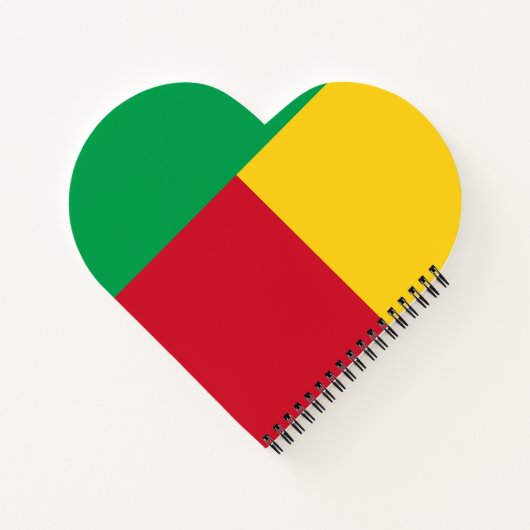 Benin Flag Notitieboek (Achterkant)