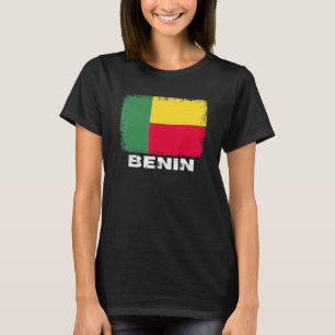Benin Flag ondersteunt Beninese volk Vrouwen Manne T-shirt