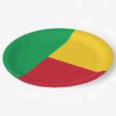 Benin Flag Papieren Bordje (Gekanteld)