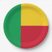 Benin Flag Papieren Bordje (Voorkant)