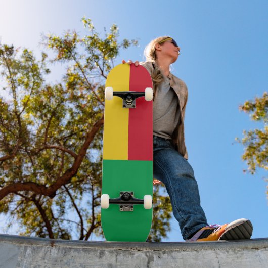 Benin Flag Persoonlijk Skateboard (Buiten 1)