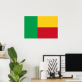 Benin Flag Poster (Thuiskantoor)