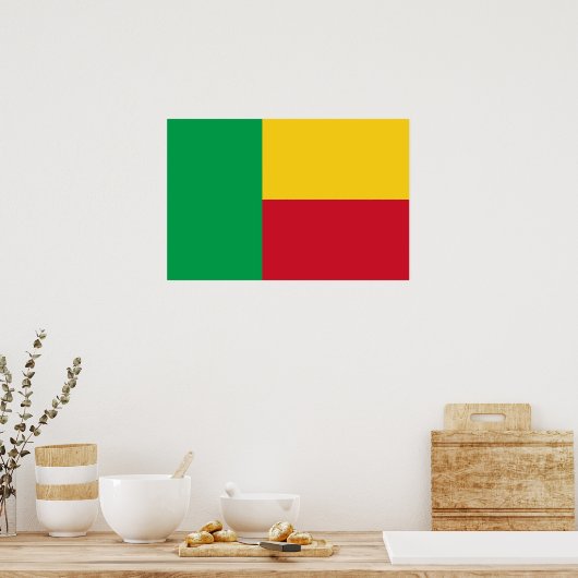 Benin Flag Poster (Keuken)