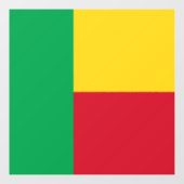 Benin Flag Raamsticker (Vel)