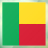 Benin Flag Raamsticker (Vel 3)
