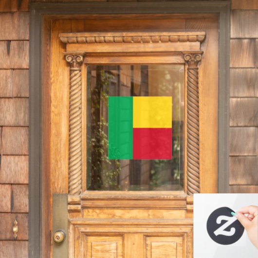 Benin Flag Raamsticker (Huis Deur)