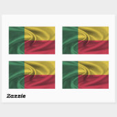 Benin Flag Rechthoekige Sticker (Vel)