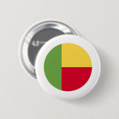 Benin Flag Ronde Button 5,7 Cm (Voorkant /achterkant)