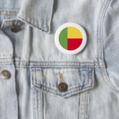 Benin Flag Ronde Button 5,7 Cm (In situ)
