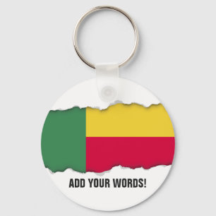 Benin Flag Sleutelhanger