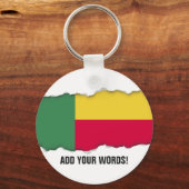 Benin Flag Sleutelhanger (Voorkant)