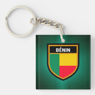Bénin Flag Sleutelhanger