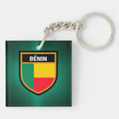Bénin Flag Sleutelhanger (Achterkant)
