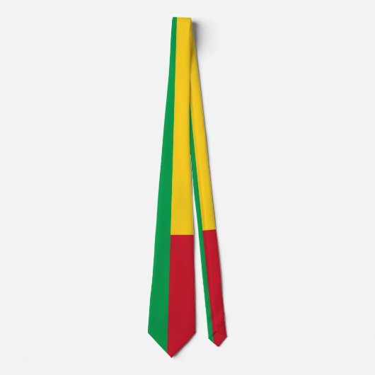 Benin Flag Stropdas (Voorkant)