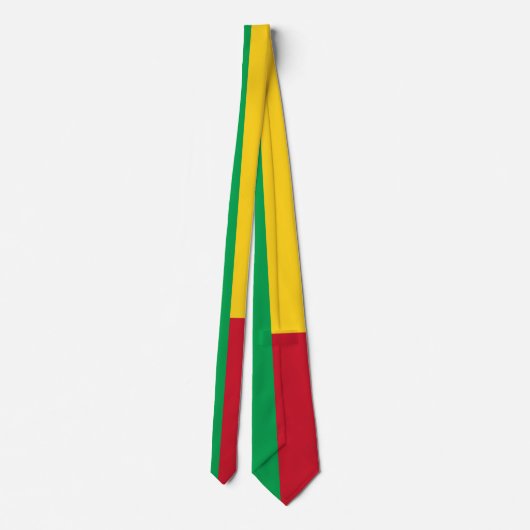 Benin Flag Stropdas (Achterkant)