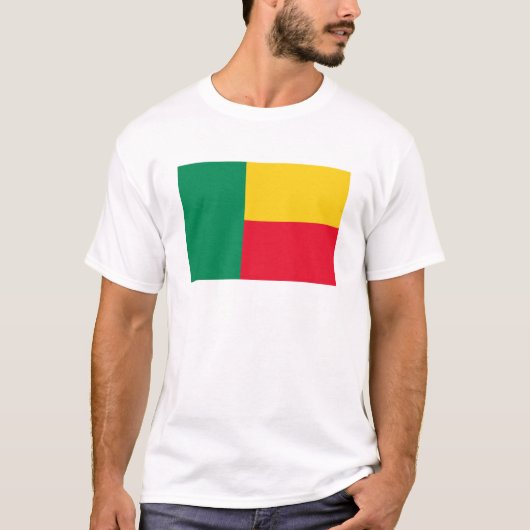 Benin Flag T-Shirt, Patriotic T-Shirts (Voorkant)