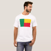 Benin Flag T-Shirt, Patriotic T-Shirts (Voorkant volledig)