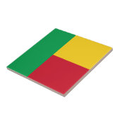 Benin Flag Tegeltje (Zijkant)