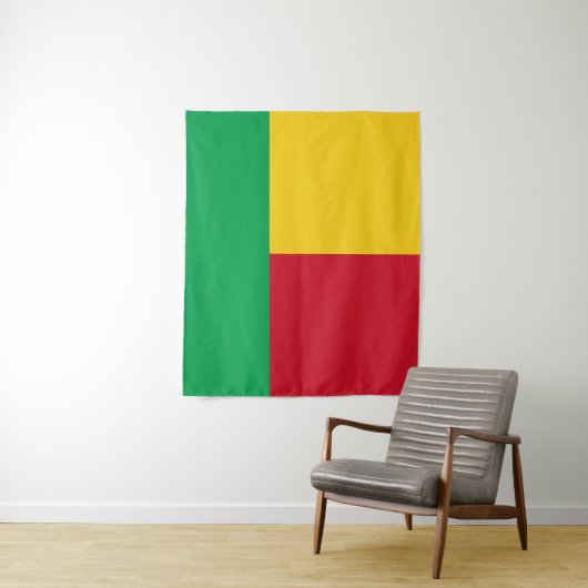 Benin Flag Wandkleed (In situ)
