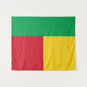 Benin Flag Wandkleed (Voorkant (horizontaal))
