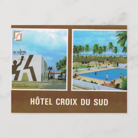 Benin, Hotel de l Sud, Cotonou, Briefkaart (Voorkant)