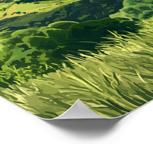 Benin Illustration Travel Art Vintage Poster (Hoek)