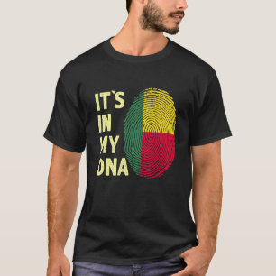 Benin in van mijn dna Beninese vlaggenteam Benin T-shirt