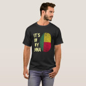 Benin in van mijn dna Beninese vlaggenteam Benin T-shirt (Voorkant volledig)