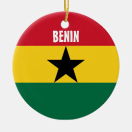 Benin kerstversiering keramisch ornament