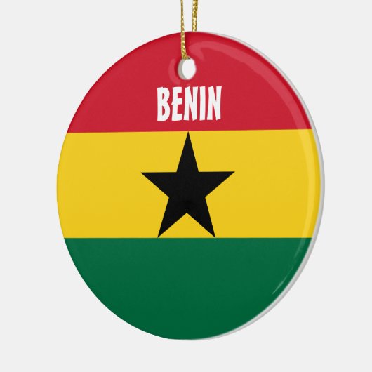 Benin kerstversiering keramisch ornament (Links)