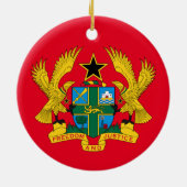 Benin kerstversiering keramisch ornament (Achterkant)