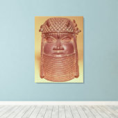 Benin-masker Canvas Afdruk (Insitu (Houten vloer))