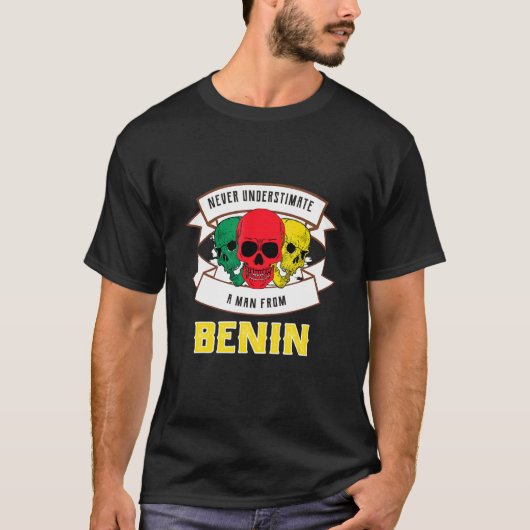 Benin Onderschat Nooit T-shirt (Voorkant)