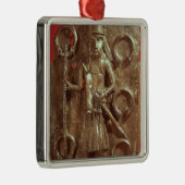 Benin plaque metalen ornament (Rechts)