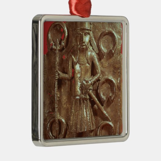 Benin plaque metalen ornament (Rechts)