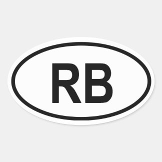 Benin "RB" Ovale Sticker