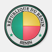 Benin Round Emblem Magneet (Voorkant)