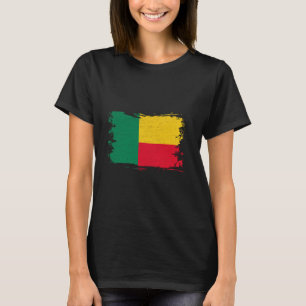 Benin Vintage Beninese Vlag Beninese Trots Benines T-shirt