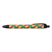Benin Vlag Balpen Zwarte Inkt Pen (Bovenkant)