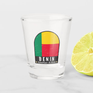 Benin-vlag Embleem  Shot Glas