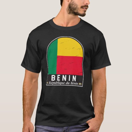 Benin-vlag Embleem T-shirt (Voorkant)
