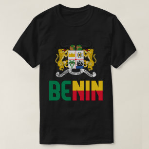 Benin-vlag en wapenschild t-shirt