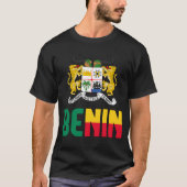 Benin-vlag en wapenschild t-shirt (Voorkant)