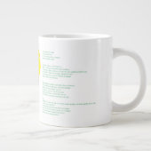 Benin vlag in de landkaart grote koffiekop (Rechts)