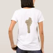Benin Vlag + Kaart + Tekst T-shirt (Achterkant)