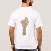 Benin vlag + Map + Tekst T-shirt (Achterkant)