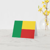 Benin Vlag Notitiekaart (Gele Bloem)